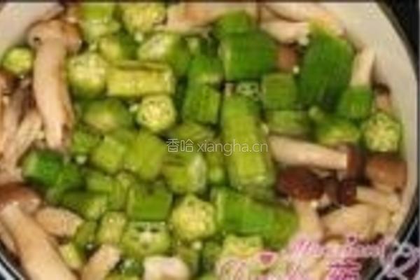 秋葵豆腐大酱汤的做法图解3