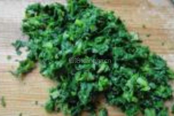 荠菜蛋饼的做法图解2