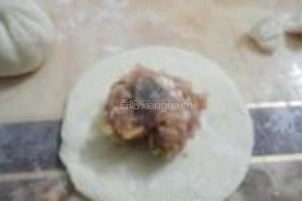 榨菜虾干猪肉包的做法图解7