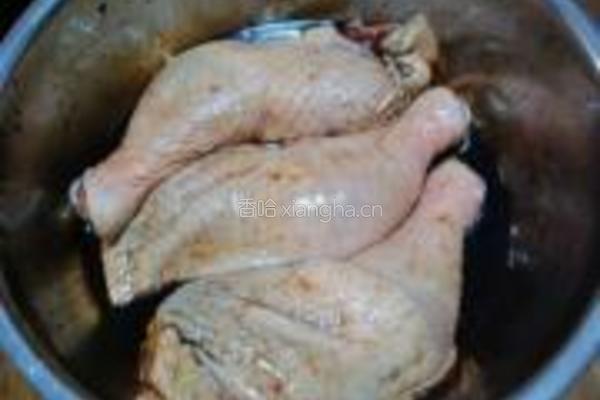 香酥烤鸡腿的做法图解4