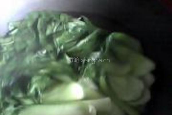 素炒油菜的做法图解3