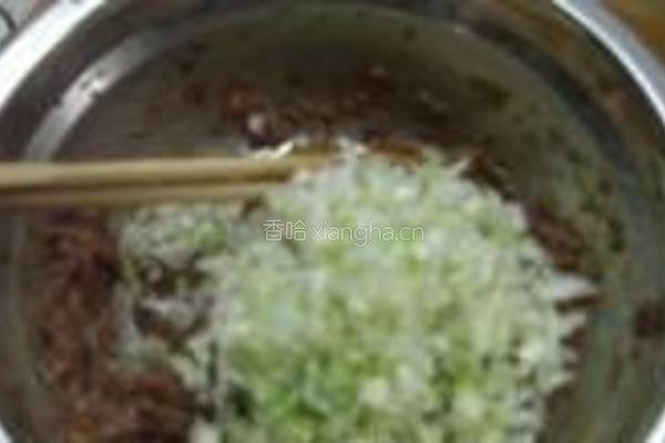 猪肉大葱馅饼的做法图解4