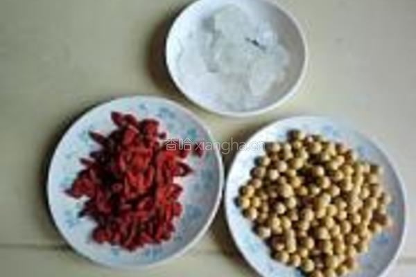 枸杞子豆浆的做法图解1