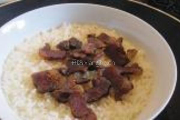 腊肉蒸糯米饭的做法图解5