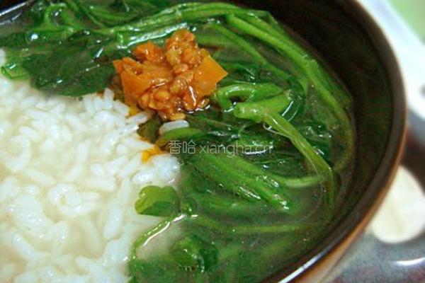 鲫鱼西洋菜汤泡饭