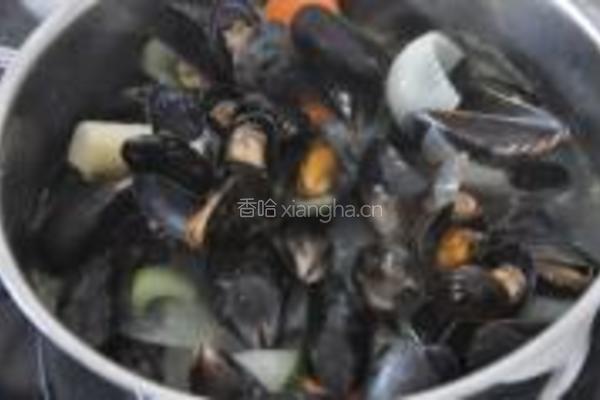 贻贝大虾意面的做法图解11