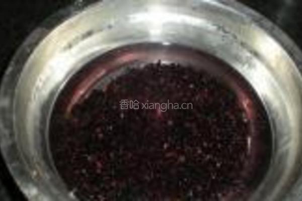 黑米杏仁糊的做法图解3