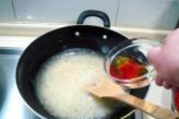 红花焖饭蔬菜海鲜的做法图解7