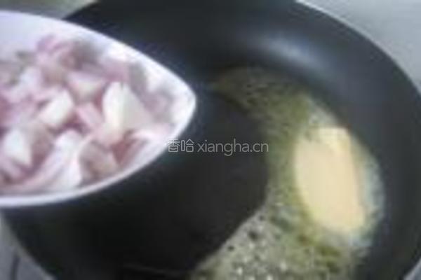 金色方腿青豆炒饭的做法图解2