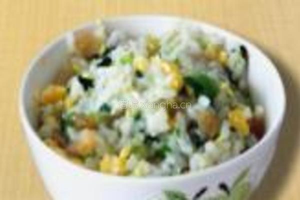 蔬菜蛋炒饭的做法图解11