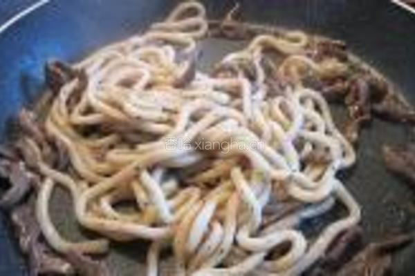 牛肉香菜炒乌冬的做法图解9