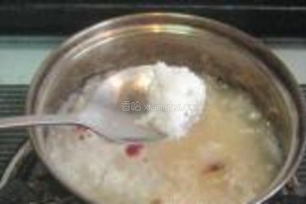 玫瑰花酒酿年糕汤的做法图解5