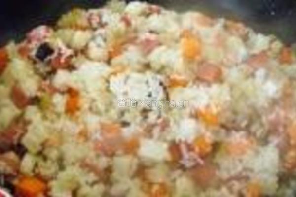 塔吉锅什锦芋头饭的做法图解12