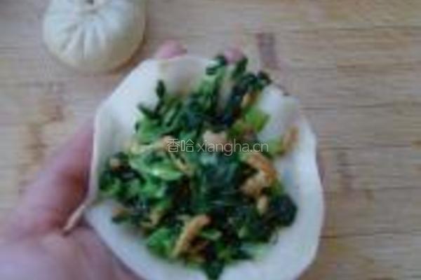小白菜海米包的做法图解10
