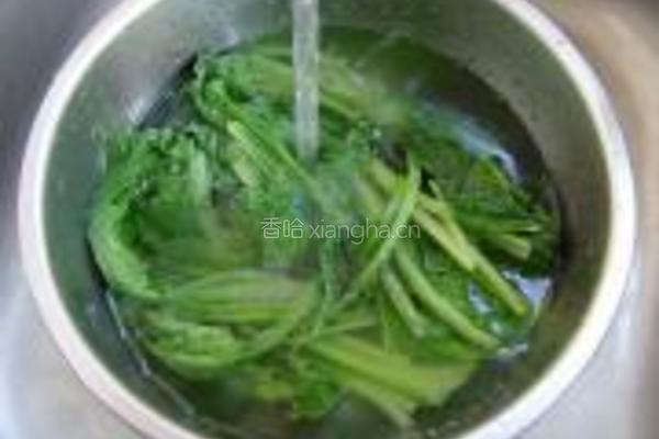 小白菜海米包的做法图解3