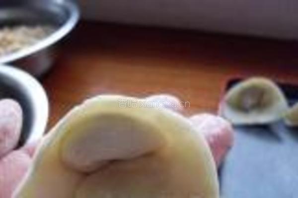 鲜肉荠菜大馄饨的做法图解4