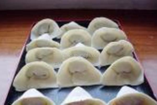 鲜肉荠菜大馄饨的做法图解5