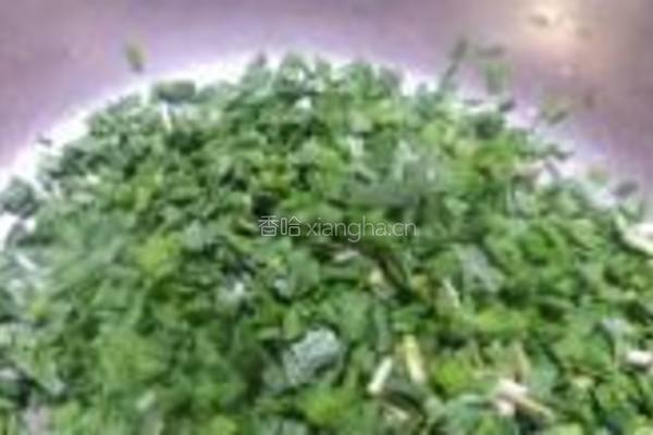山菜猪肉水饺的做法图解6