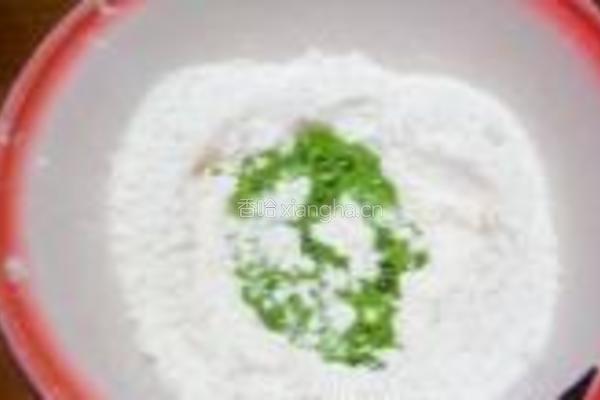 菠菜芝麻小饼的做法图解2