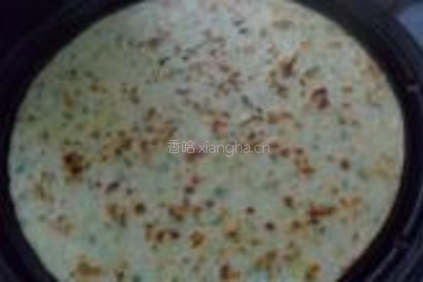 白菜葱花煎饼的做法图解8