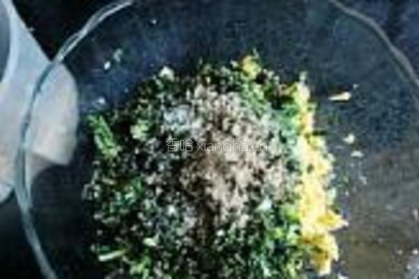 荠菜鸡蛋馅饼的做法图解7