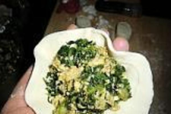 荠菜鸡蛋馅饼的做法图解12