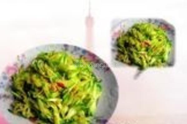 小炒嫩南瓜丝的做法图解7