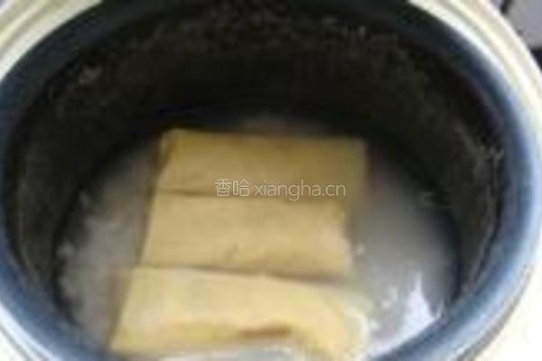 百叶包煮粥的做法图解6