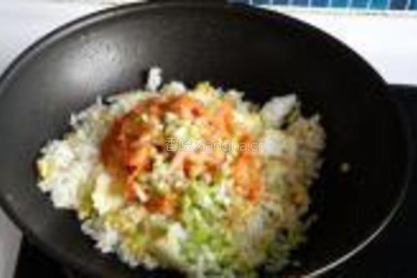 韩国泡菜蛋炒饭的做法图解7
