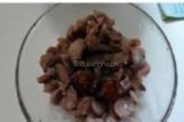 菜花炒鸡胗的做法图解3