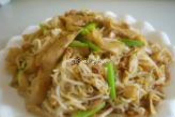 豆芽肉丝焖饼的做法图解16