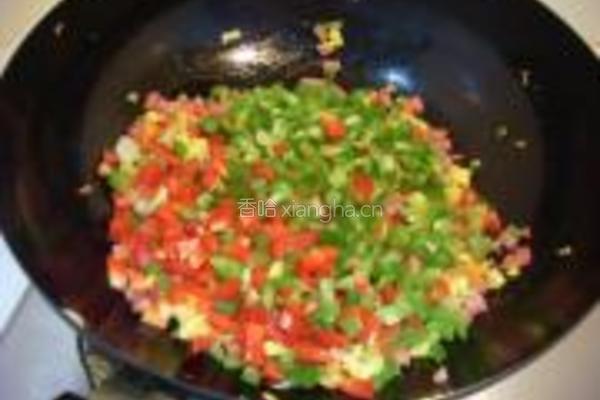 五彩紫米蛋炒饭的做法图解8