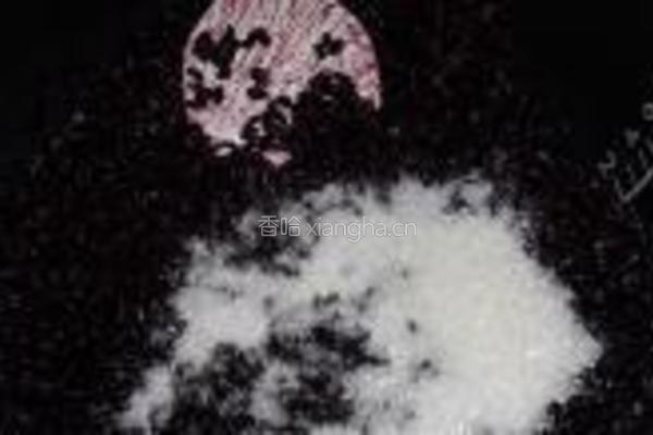 香煎爱心黑米饼的做法图解3