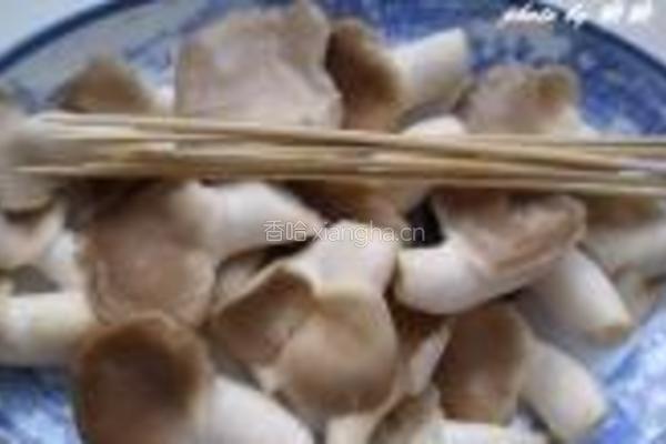 酱烤平菇的做法图解1