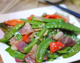 蒜香培根炒荷兰豆