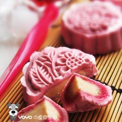 玫瑰红酒莲蓉冰皮月饼的做法[图]