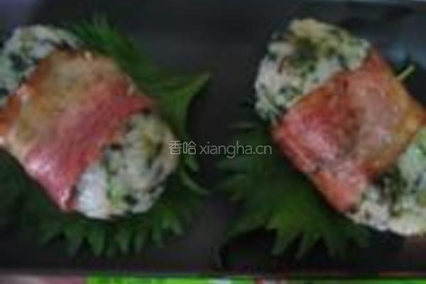 香煎菠菜饭团的做法图解17