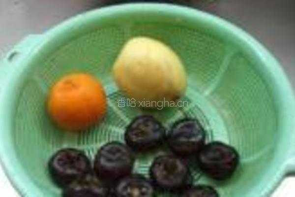 马蹄香梨橘子水的做法图解1
