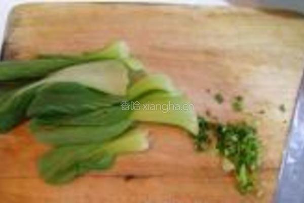 腊肉青菜炒饭的做法图解1