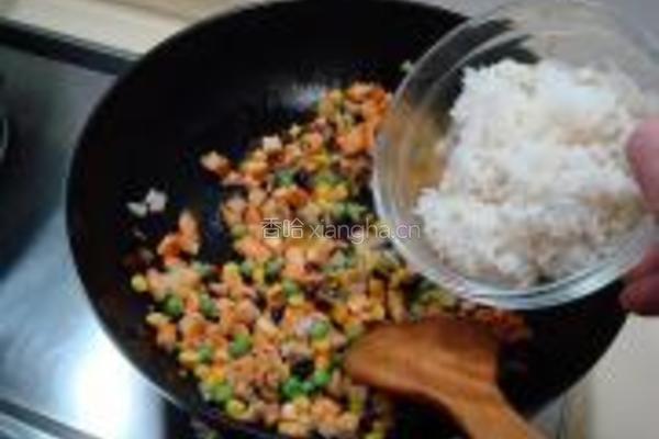 烤鸡焗饭披萨的做法图解5