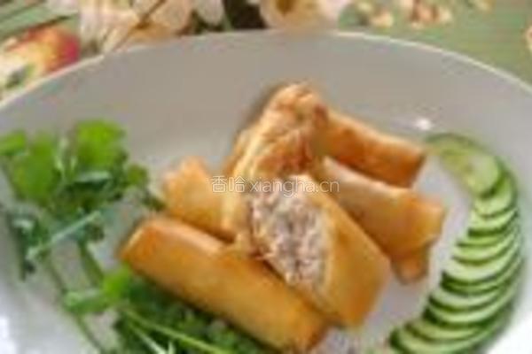 蟹肉春卷的做法图解15