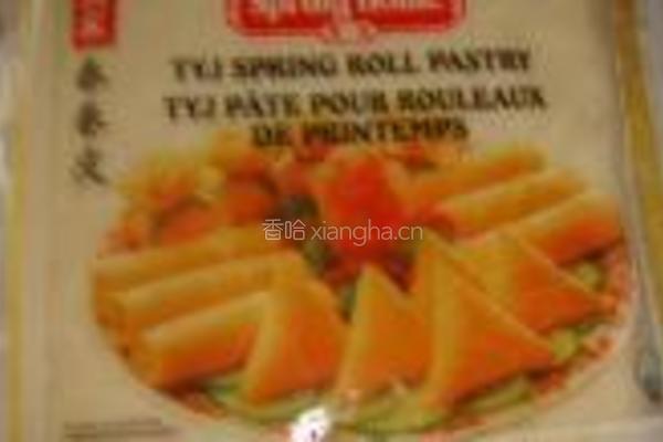 蟹肉春卷的做法图解2