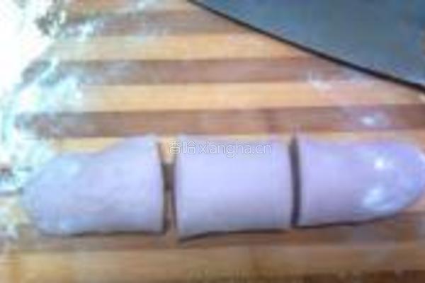 桑葚玫瑰馒头的做法图解7