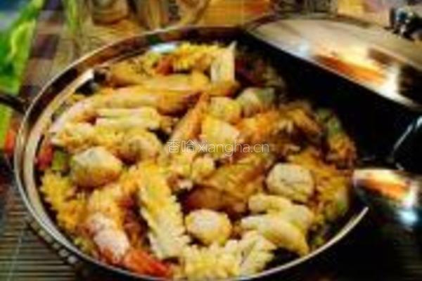 焗鸡肉海鲜饭的做法图解11