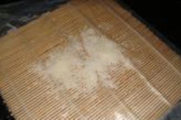 椰丝豆沙卷的做法图解4