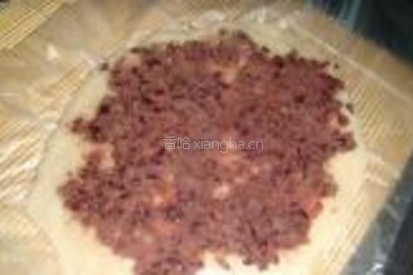 椰丝豆沙卷的做法图解7