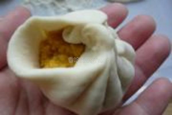 南瓜椰香包子的做法图解9