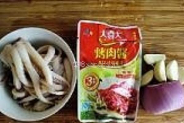 酱烤鱿鱼须的做法图解1