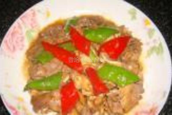 辣椒炒猪利的做法图解4