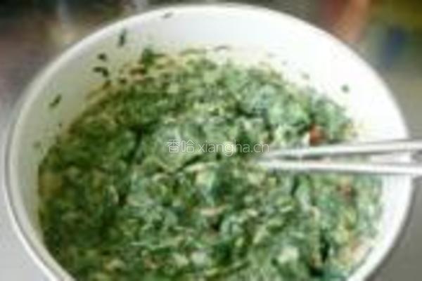 荠菜虾皮鸡蛋饼的做法图解9